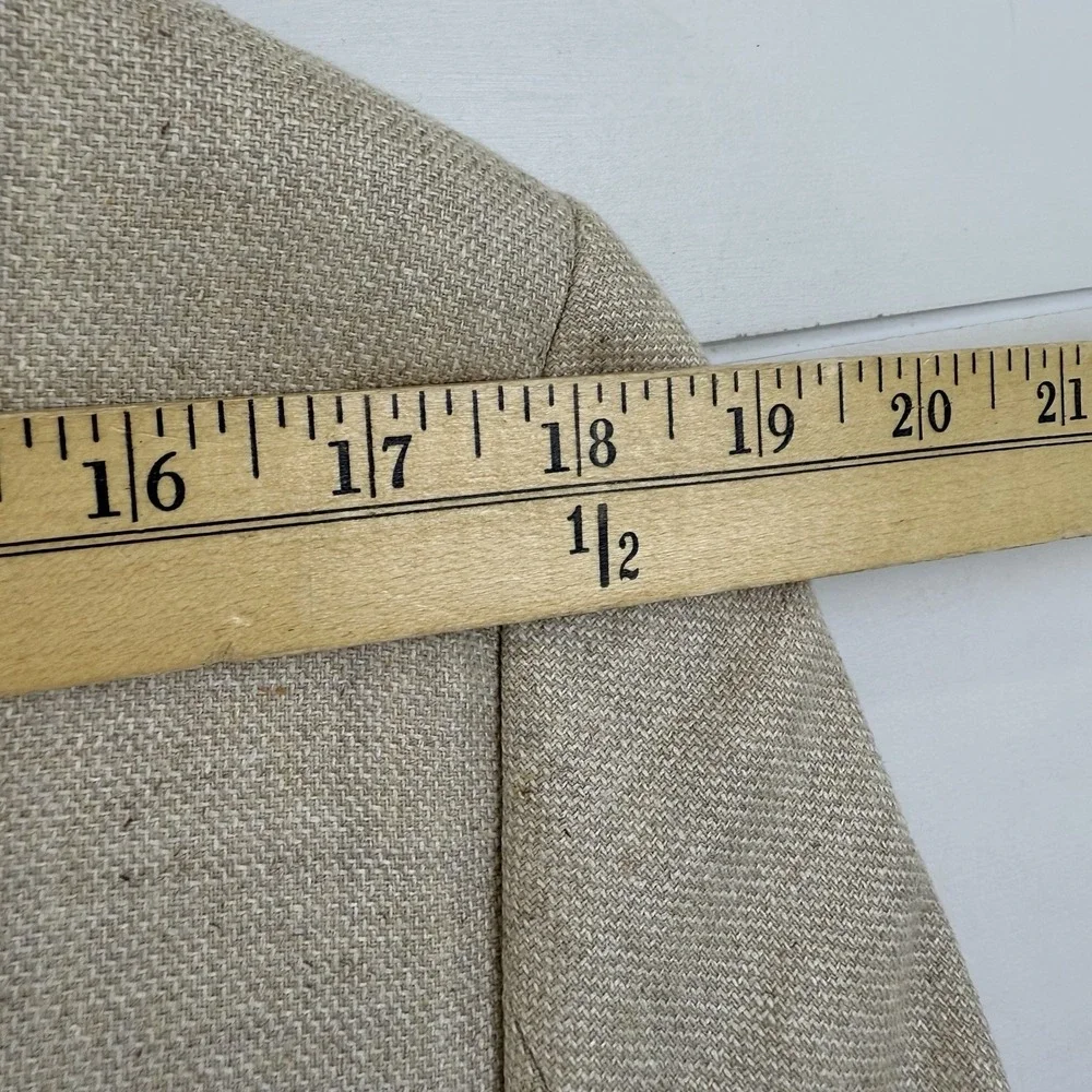 Circle of Gentlemen Harley Silk Wool Slim‎ Blazer 50 EU 40R Natural Portugal